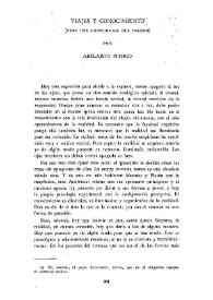 Viajes y conocimiento (Para una gnoseología del viajero) / Abelardo Pithod | Biblioteca Virtual Miguel de Cervantes