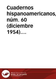 Cuadernos hispanoamericanos, núm. 60 (diciembre 1954). Brújula de actualidad | Biblioteca Virtual Miguel de Cervantes