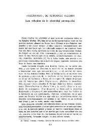 "Amerikkka", de Fernando Alegría (Los refugios de la identidad perseguida) / Fernando Aínsa | Biblioteca Virtual Miguel de Cervantes