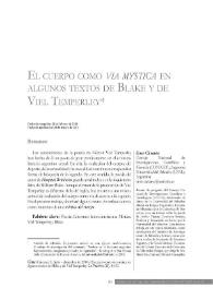 El cuerpo como "via mystica" en algunos textos de Blake y de Viel Temperley / Enzo Cárcano | Biblioteca Virtual Miguel de Cervantes