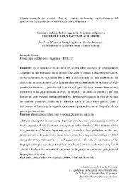 Camino y trabajo de hormiga en las fronteras del género. Una lectura de "Chicas muertas" de Selva Almada / Leonardo Graná | Biblioteca Virtual Miguel de Cervantes