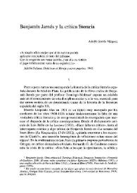 Benjamín Jarnés y la crítica literaria / Adolfo Sotelo Vázquez | Biblioteca Virtual Miguel de Cervantes