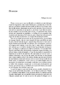 El cerezo / Philippe Jaccottet ; traducción de Rafael-José Díaz | Biblioteca Virtual Miguel de Cervantes