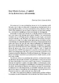 José María Lemus, el adalid de la democracia salvadoreña / Francisco Javier Alonso de Ávila | Biblioteca Virtual Miguel de Cervantes