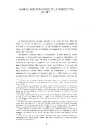 Manuel Gómez Moreno en la perspectiva del 98 / Geneviève Barbé | Biblioteca Virtual Miguel de Cervantes