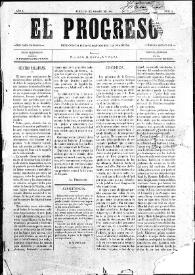 El Progreso : Periódico Democrático de la Marina | Biblioteca Virtual Miguel de Cervantes