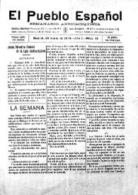 El Pueblo Español : Semanario Anticaciquista. Núm. 16, 25 de junio de 1916 | Biblioteca Virtual Miguel de Cervantes
