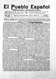 El Pueblo Español : Semanario Anticaciquista. Núm. 32, 15 de octubre de 1916 | Biblioteca Virtual Miguel de Cervantes