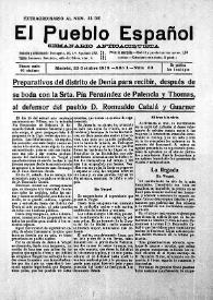 El Pueblo Español : Semanario Anticaciquista. Extraordinario al núm. 33, 23 de octubre de 1916 | Biblioteca Virtual Miguel de Cervantes