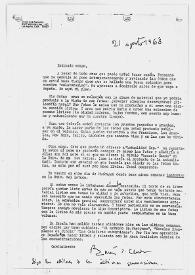 Carta de Ramón J. Sender a Camilo José Cela. California, 21 de agosto de 1968 | Biblioteca Virtual Miguel de Cervantes