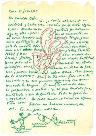 Carta de Rafael Alberti a Camilo José Cela. Roma, 11 de julio de 1965
 | Biblioteca Virtual Miguel de Cervantes