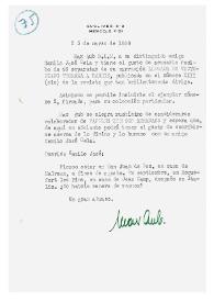 Carta de Max Aub a Camilo José Cela. México, 25 de marzo de 1958 | Biblioteca Virtual Miguel de Cervantes