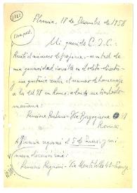 Carta de Jorge Guillén a Camilo José Cela. Florencia, 18 de diciembre de 1958
 | Biblioteca Virtual Miguel de Cervantes