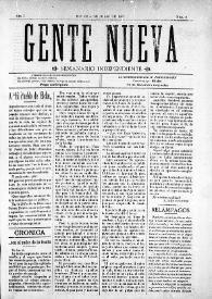Gente Nueva : Semanario independiente (Elche). Año I, núm. 3, 5 de julio de 1903 | Biblioteca Virtual Miguel de Cervantes