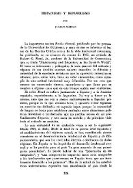 Hispanismo y españolismo / por Julián Marías | Biblioteca Virtual Miguel de Cervantes