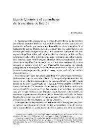 Eça de Queirós y el aprendizaje de la escritura de ficción / Carlos Reis | Biblioteca Virtual Miguel de Cervantes