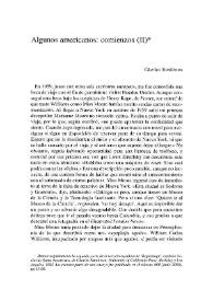 Algunos americanos: comienzos (II) / Charles Tomlinson; traducción de Jordi Doce | Biblioteca Virtual Miguel de Cervantes