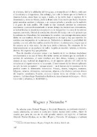 Wagner y Nietzsche / Pablo Sorozabal Serrano | Biblioteca Virtual Miguel de Cervantes
