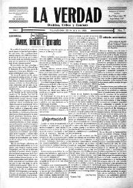 La Verdad : doctrina, crítica y combate (Villajoyosa). Núm. 7, 23 de julio de 1932 | Biblioteca Virtual Miguel de Cervantes