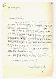 Carta de María Zambrano a Camilo José Cela. Roma, 7 de mayo de 1961
 | Biblioteca Virtual Miguel de Cervantes