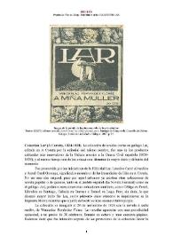 Colección Lar (A Coruña, 1924-1928) [Semblanza] / Prudencio Viveiro Mogo | Biblioteca Virtual Miguel de Cervantes