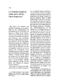 La historia española como tema de las letras francesas / María Soledad Arredondo | Biblioteca Virtual Miguel de Cervantes