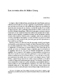 Los noventa años de Julien Gracq / Jordi Doce | Biblioteca Virtual Miguel de Cervantes