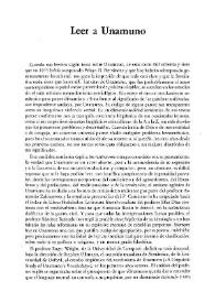 Leer a Unamuno / Luciano González Egido | Biblioteca Virtual Miguel de Cervantes