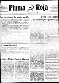 Pluma Roja : Órgano del Radio Comunista. Núm. 17, 12 de junio de 1937 | Biblioteca Virtual Miguel de Cervantes