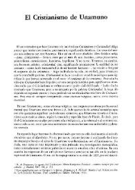 El cristianismo de Unamuno / Enrique Rivera de Ventosa  | Biblioteca Virtual Miguel de Cervantes