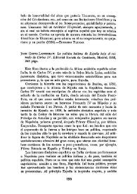  Jack Gerte-Langereau: "La política italiana de España bajo el reinado de Carlos IV" / Alberto Gil Novales | Biblioteca Virtual Miguel de Cervantes