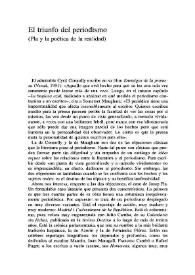 El triunfo del periodismo (Pla y la poética de la realidad) / Arcadi Espada | Biblioteca Virtual Miguel de Cervantes