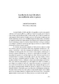 Los diarios de Juan Gil-Albert: una meditación sobre el género / Antoni Martí Monterde | Biblioteca Virtual Miguel de Cervantes