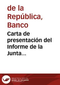 Carta de presentación del Informe de la Junta Directiva al Congreso de la República, julio 2008 | Biblioteca Virtual Miguel de Cervantes