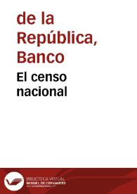 El censo nacional | Biblioteca Virtual Miguel de Cervantes