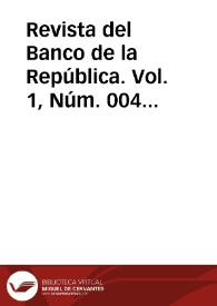 Revista del Banco de la República. Vol. 1, Núm. 004 (febrero 1928) | Biblioteca Virtual Miguel de Cervantes
