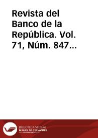 Revista del Banco de la República. Vol. 71, Núm. 847 (mayo 1998) | Biblioteca Virtual Miguel de Cervantes
