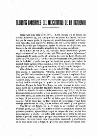 Algunas omisiones del Diccionario de la Academia / Eduardo de Huidobro | Biblioteca Virtual Miguel de Cervantes