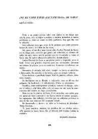 ¿No ha visto usted "La Natividad", de Lara? / Benjamín Palencia | Biblioteca Virtual Miguel de Cervantes