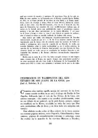 Celebración en Washington del Centenario de Sor Juana de la Cruz / por José A. Sobrino, S. J. | Biblioteca Virtual Miguel de Cervantes