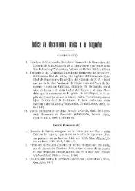 Índice de documentos útiles a la biografía (Continuación) / Narciso Alonso Cortés | Biblioteca Virtual Miguel de Cervantes