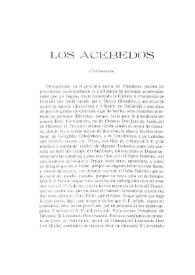 Los Acebedos (Continuación) / Mateo Escagedo Salmón | Biblioteca Virtual Miguel de Cervantes