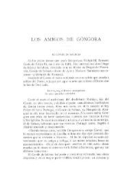 Los amigos de Góngora. El conde de Salinas / Miguel Artigas y Ferrando | Biblioteca Virtual Miguel de Cervantes