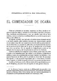 Comedia nueva en chanza. El Comendador de Ocaña / M. Artigas | Biblioteca Virtual Miguel de Cervantes