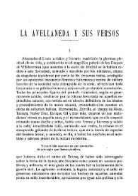 La Avellaneda y sus versos / Alberto López Argüello | Biblioteca Virtual Miguel de Cervantes