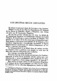 Los jesuitas según Cervantes / Miguel Cascón | Biblioteca Virtual Miguel de Cervantes