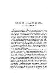 Diego de Morlanes, legista en Salamanca / Amalio Huarte y Echenique | Biblioteca Virtual Miguel de Cervantes