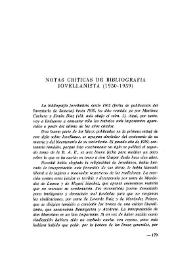 Notas críticas de bibliografía jovellanista (1950-1959) / José Caso González | Biblioteca Virtual Miguel de Cervantes
