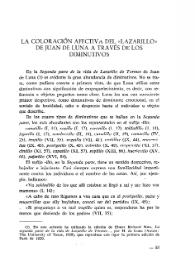 La coloración afectiva del "Lazarillo" de Juan de Luna a través de los diminutivos / Joseph L. Laurenti | Biblioteca Virtual Miguel de Cervantes