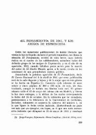 "El Pensamiento", de 1841, y los amigos de Espronceda / Salvador García | Biblioteca Virtual Miguel de Cervantes